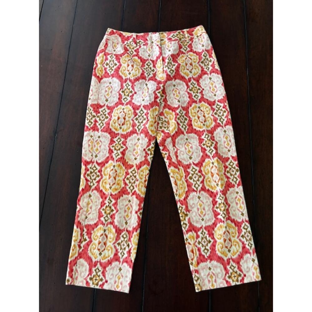 Talbots Size 6 Stretch Straight‎ Leg Ankle Pants Cotton Blend Classic Fit